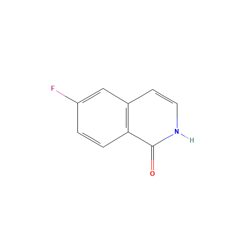 6-fluoroisoquinolin-1(2H)-one (CAS: 214045-85-9) - Chemical Structure and Molecular Formula 