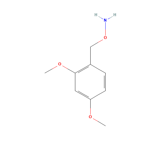 O-(2,4-Dimethoxybenzyl)hydroxylamine (CAS: 216067-66-2) - Chemical Structure and Molecular Formula 