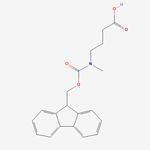 Fmoc-N-methyl-gamma-aminobutyric acid (CAS: 221124-57-8) - Chemical Structure and Molecular Formula 