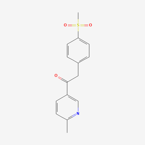 1-(6-Methylpyridin-3-yl)-2-(4-(methylsulfonyl)phenyl)ethanone (CAS: 221615-75-4) - Related Chemical Product