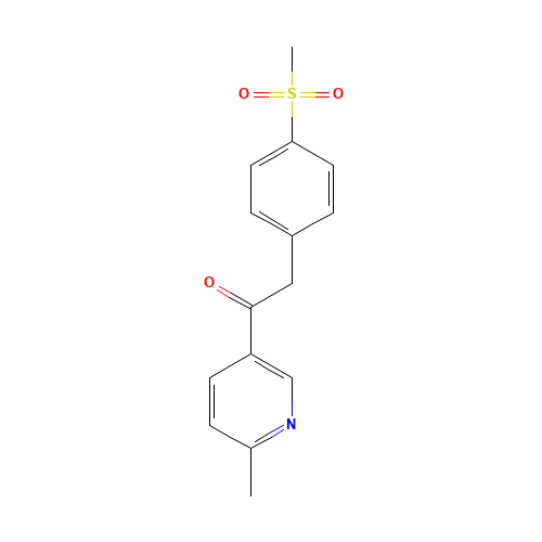 1-(6-Methylpyridin-3-yl)-2-(4-(methylsulfonyl)phenyl)ethanone (CAS: 221615-75-4) - Related Chemical Product