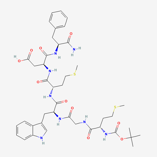 BOC-CHOLECYSTOKININOCTAPEPTIDE (CAS: 23446-11-9) - Chemical Structure and Molecular Formula 