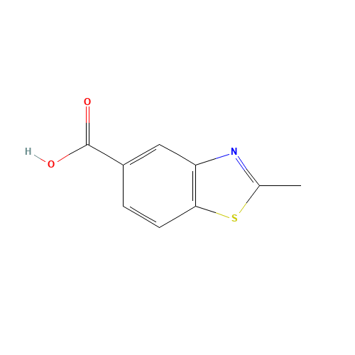 2-Methylbenzo[d]thiazole-5-carboxylic acid (CAS: 24851-69-2) - Chemical Structure and Molecular Formula 