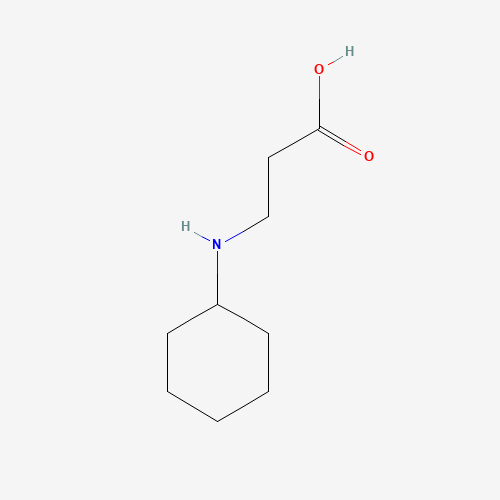 N-CYCLOHEXYL-BETA-ALANINE (CAS: 26872-84-4) - Chemical Structure and Molecular Formula 
