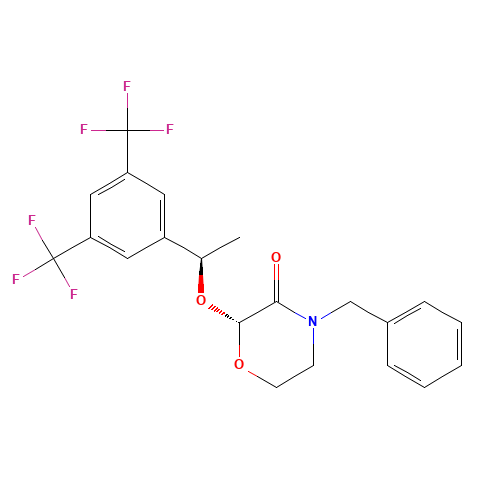 (R)-4-benzyl-2-((R)-1-(3,5-bis(trifluoromethyl)phenyl)ethoxy)morpholin-3-one (CAS: 287930-75-0) - Related Chemical Product