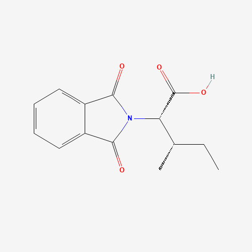 Phthaloyl-L-isoleucine chemical structure Phthaloyl-L-isoleucine (CAS: 29588-88-3) - Chemical Structure and Molecular Formula