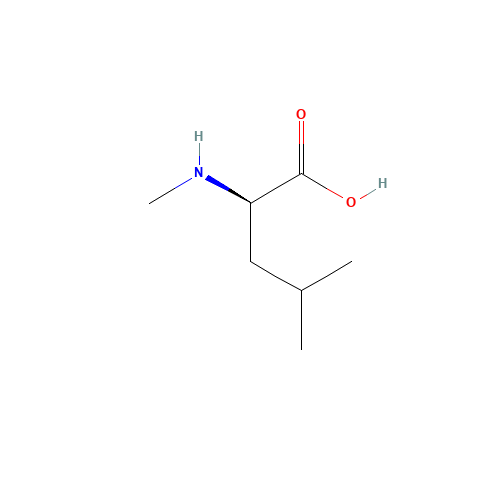 N-Methylleucine (CAS: 31321-74-1) - Chemical Structure and Molecular Formula 