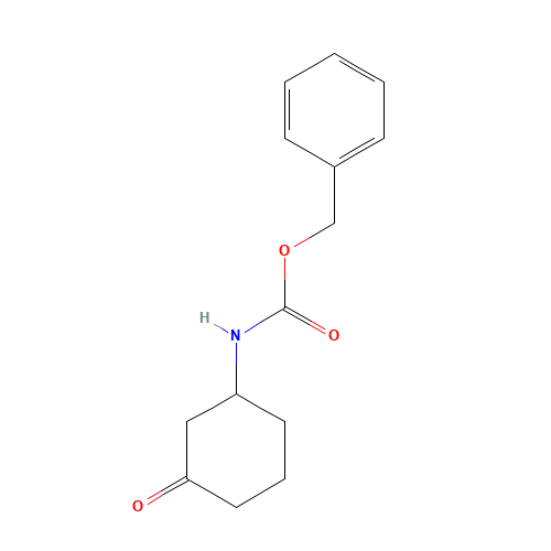 Benzyl (3-oxocyclohexyl)carbamate (CAS: 320590-29-2) - Chemical Structure and Molecular Formula 
