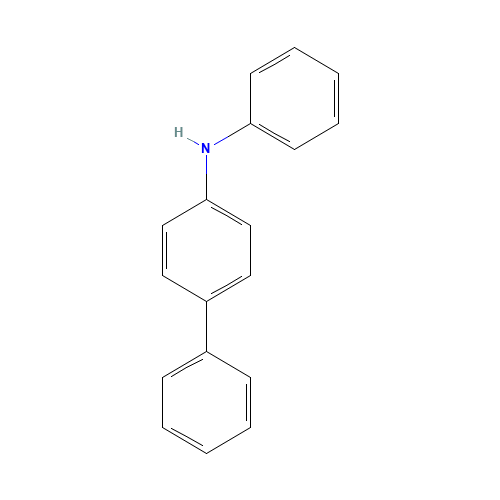 N-Phenyl-4-biphenylamine (CAS: 32228-99-2) - Chemical Structure and Molecular Formula 