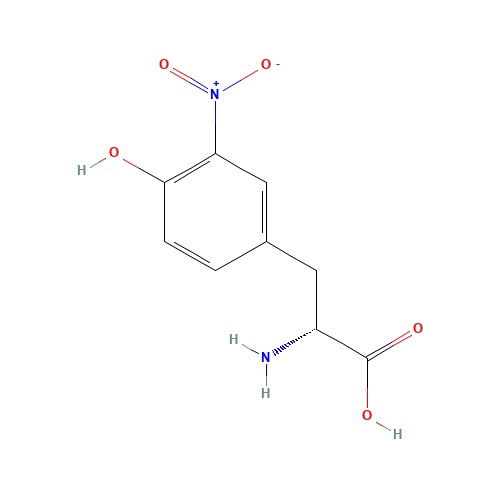 3-nitro-d-tyrosine (CAS: 32988-39-9) - Chemical Structure and Molecular Formula 