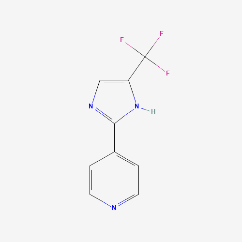 4-(4-(Trifluoromethyl)-1H-imidazol-2-yl)pyridine (CAS: 33468-83-6) - Chemical Structure and Molecular Formula 