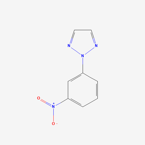 2-(3-Nitrophenyl)-2H-1,2,3-triazole (CAS: 342623-98-7) - Chemical Structure and Molecular Formula 