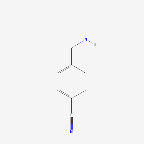 4-(methylaminomethyl)benzonitrile (CAS: 34403-48-0) - Chemical Structure and Molecular Formula 