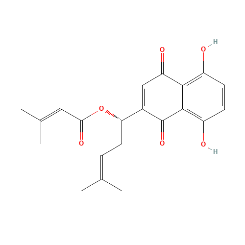 b,b-Dimethylacrylalkannin (CAS: 34539-65-6) - Related Chemical Product
