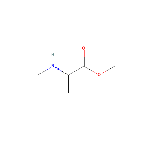 (S)-Methyl 2-(methylamino)propanoate hydrochloride (CAS: 35023-55-3) - Chemical Structure and Molecular Formula 