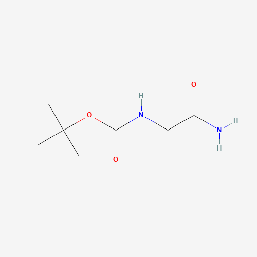 Boc-Glycinamide (CAS: 35150-09-5) - Chemical Structure and Molecular Formula 