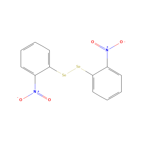 Bis(2-nitrophenyl) diselenide (CAS: 35350-43-7) - Chemical Structure and Molecular Formula 