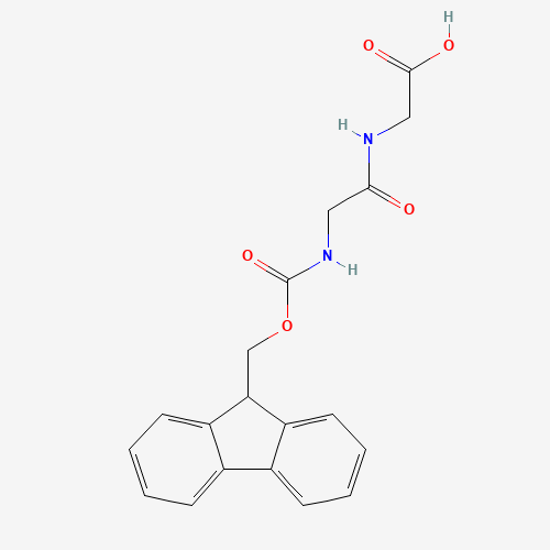 Fmoc-Gly-Gly-OH (CAS: 35665-38-4) - Chemical Structure and Molecular Formula 