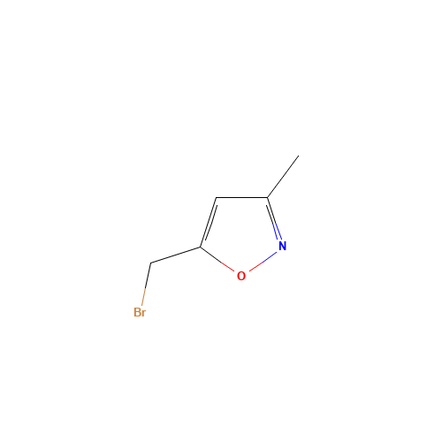 5-(Bromomethyl)-3-methylisoxazole (CAS: 36958-61-9) - Chemical Structure and Molecular Formula 