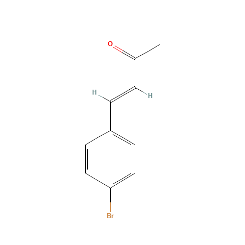 (3E)-4-(4-bromophenyl)but-3-en-2-one (CAS: 3815-31-4) - Chemical Structure and Molecular Formula 