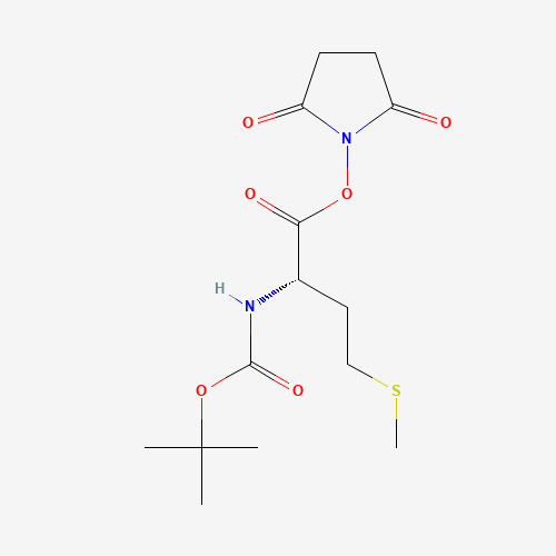 Boc-Met-Osu (CAS: 3845-64-5) - Chemical Structure and Molecular Formula 