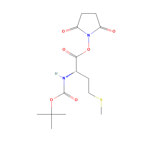 Boc-Met-Osu (CAS: 3845-64-5) - Chemical Structure and Molecular Formula 