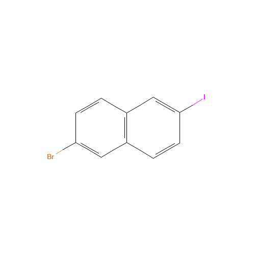 2-Bromo-6-iodonaphthalene (CAS: 389806-32-0) - Chemical Structure and Molecular Formula 