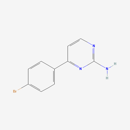 4-(4-bromophenyl)pyrimidin-2-amine (CAS: 392326-81-7) - Chemical Structure and Molecular Formula 