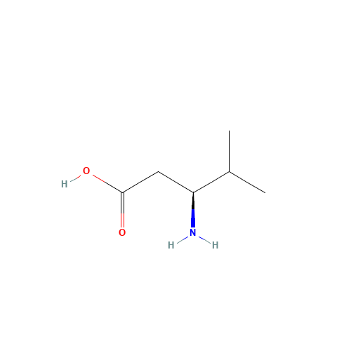 (s)-3-amino-4-methylpentanoic acid (CAS: 40469-85-0) - Chemical Structure and Molecular Formula 
