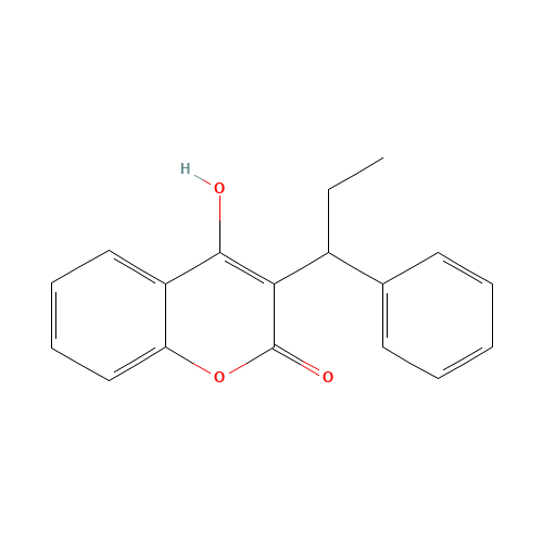 PHENPROCOUMON (CAS: 435-97-2) - Chemical Structure and Molecular Formula 