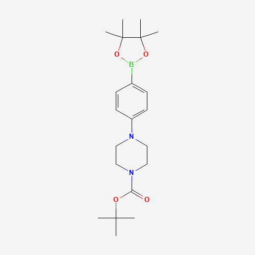 tert-butyl 4-(4-(4,4,5,5-tetramethyl-1,3,2-dioxaborolan-2-yl)phenyl)piperazine-1-carboxyla (CAS: 470478-90-1) - Related Chemical Product
