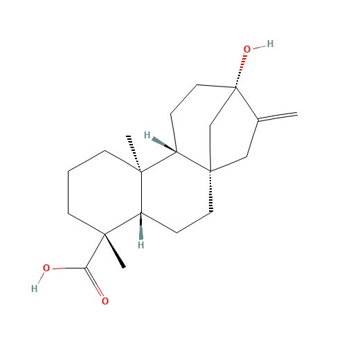 Steviol (CAS: 471-80-7) - Chemical Structure and Molecular Formula 