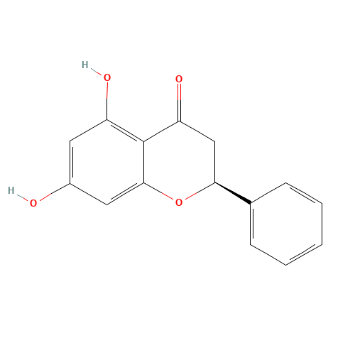 Pinocembrin (CAS: 480-39-7) - Chemical Structure and Molecular Formula 