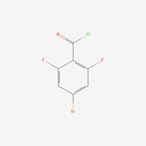 4-bromo-2,6-difluorobenzoyl chloride (CAS: 497181-19-8) - Chemical Structure and Molecular Formula 
