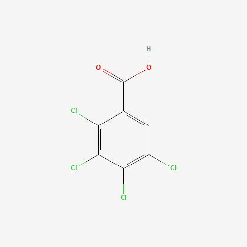 2,3,4,5-TETRACHLOROBENZOIC ACID (CAS: 50-74-8) - Chemical Structure and Molecular Formula 