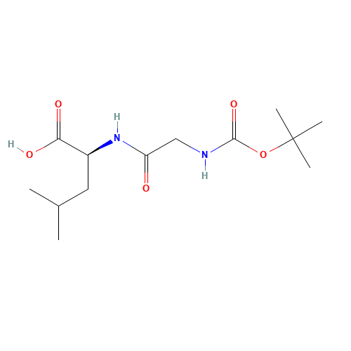 4-methyl-2-[[2-[(2-methylpropan-2-yl)oxycarbonylamino]acetyl]amino]pentanoic acid (CAS: 51871-42-2) - Related Chemical Product