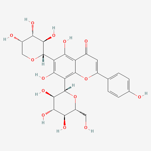 APIGENIN-6-ARABINOSIDE-8-GLUCOSIDE (CAS: 52012-29-0) - Chemical Structure and Molecular Formula 