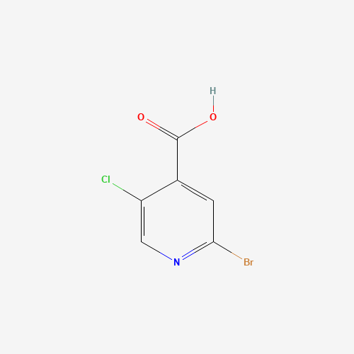 2-Bromo-5-chloroisonicotinic acid (CAS: 530156-90-2) - Chemical Structure and Molecular Formula 