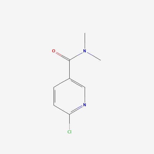 6-Chloro-N,N-dimethylnicotinamide (CAS: 54864-83-4) - Chemical Structure and Molecular Formula 