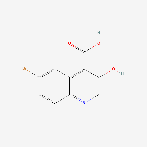 6-BROMO-3-HYDROXYQUINOLINE-4-CARBOXYLIC ACID (CAS: 552330-93-5) - Chemical Structure and Molecular Formula 