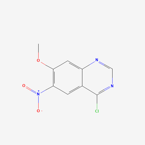 4-chloro-7-methoxy-6-nitroquinazoline (CAS: 55496-69-0) - Chemical Structure and Molecular Formula 