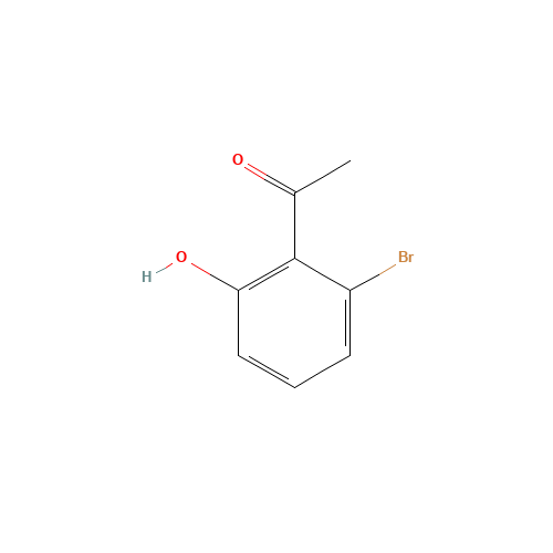1-(2-Bromo-6-hydroxyphenyl)ethanone (CAS: 55736-69-1) - Chemical Structure and Molecular Formula 
