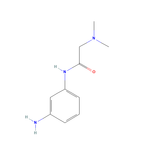N-(3-AMINOPHENYL)-2-(DIMETHYLAMINO)ACETAMIDE (CAS: 562826-95-3) - Chemical Structure and Molecular Formula 