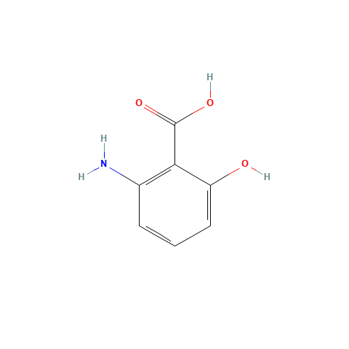2-amino-6-hydroxybenzoic acid (CAS: 567-62-4) - Chemical Structure and Molecular Formula 