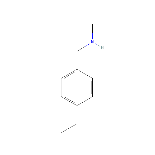 1-(4-ethylphenyl)-N-methylmethanamine (CAS: 568577-84-4) - Chemical Structure and Molecular Formula 