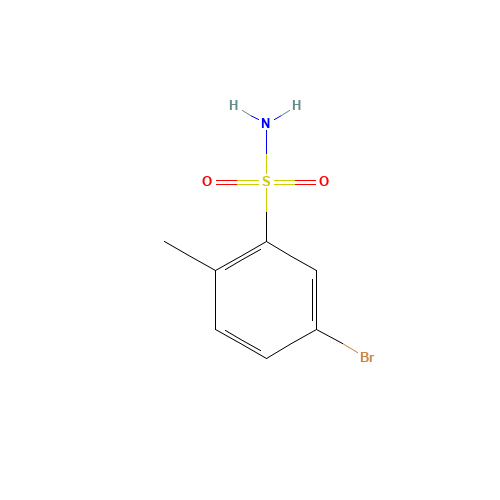 5-bromo-2-methylbenzenesulfonamide (CAS: 56919-16-5) - Chemical Structure and Molecular Formula 