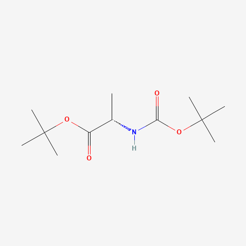 2-tert-butoxycarbonyl-2-(tert-butyloxycarbonylamino)ethyl (CAS: 58177-77-8) - Chemical Structure and Molecular Formula 