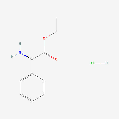 (S)-Ethyl 2-amino-2-phenylacetate hydrochloride (CAS: 59410-82-1) - Chemical Structure and Molecular Formula 