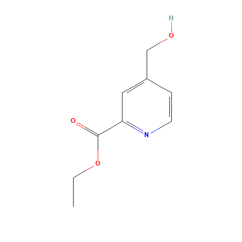 Ethyl 4-(hydroxymethyl)picolinate (CAS: 59663-96-6) - Chemical Structure and Molecular Formula 