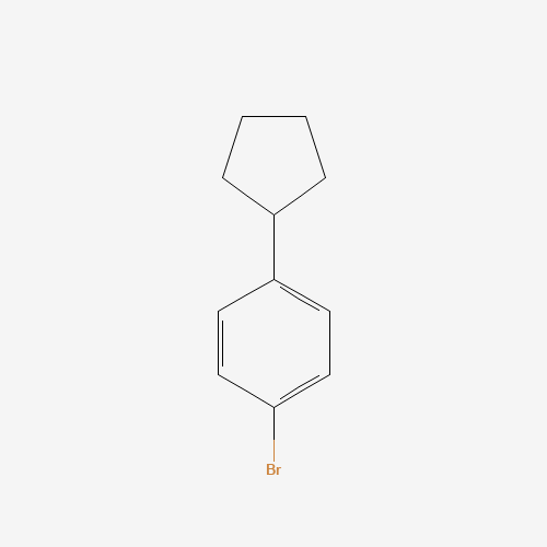1-Bromo-4-cyclopentylbenzene (CAS: 59734-91-7) - Chemical Structure and Molecular Formula 